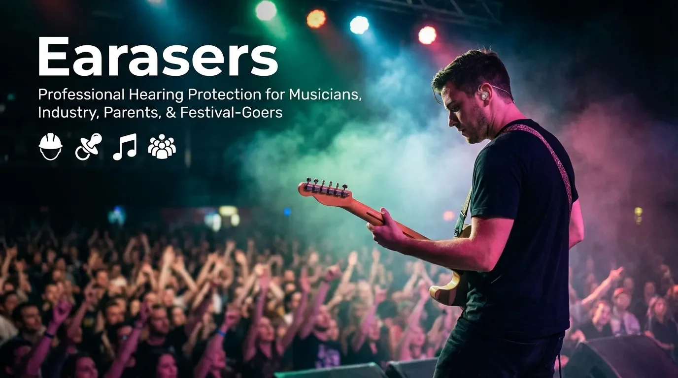אוזניות earasers noise cancelling earplugs למוזיקאים במופע